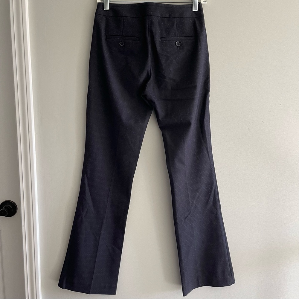 Express Columnist Blue Patterned Slacks Dress Pan… - image 5